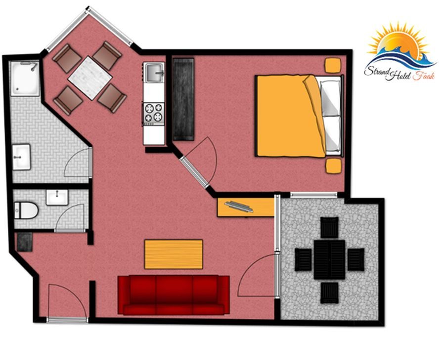 Floor plan Suite Typ A garden view