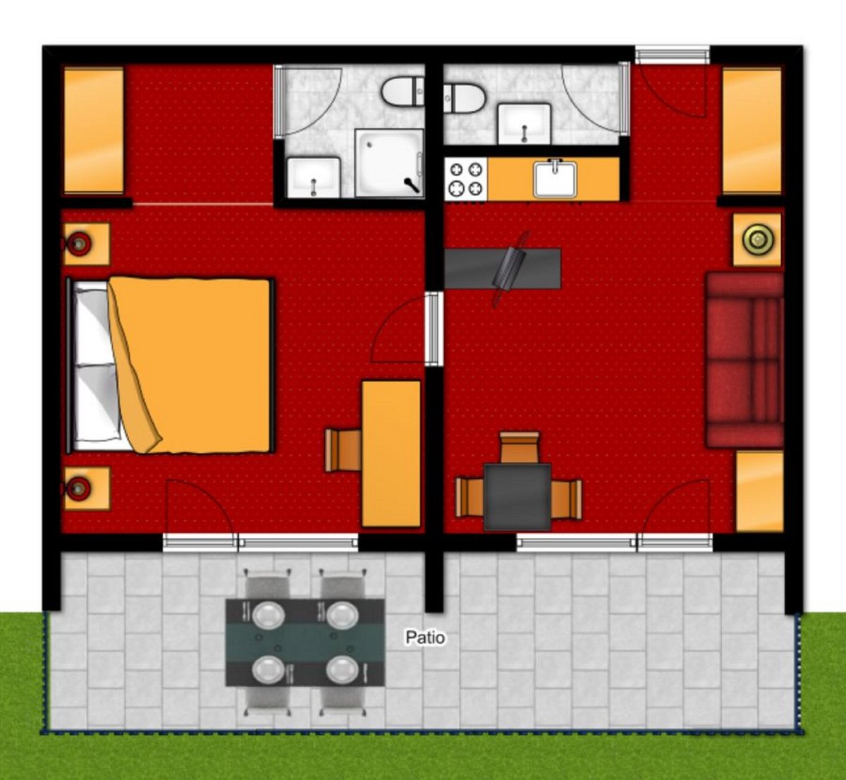 Floor plan Suite Typ A lake view
