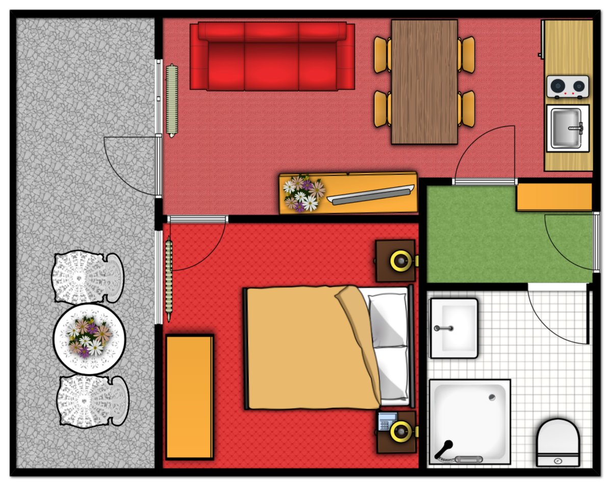 Floor plan Suite Typ B