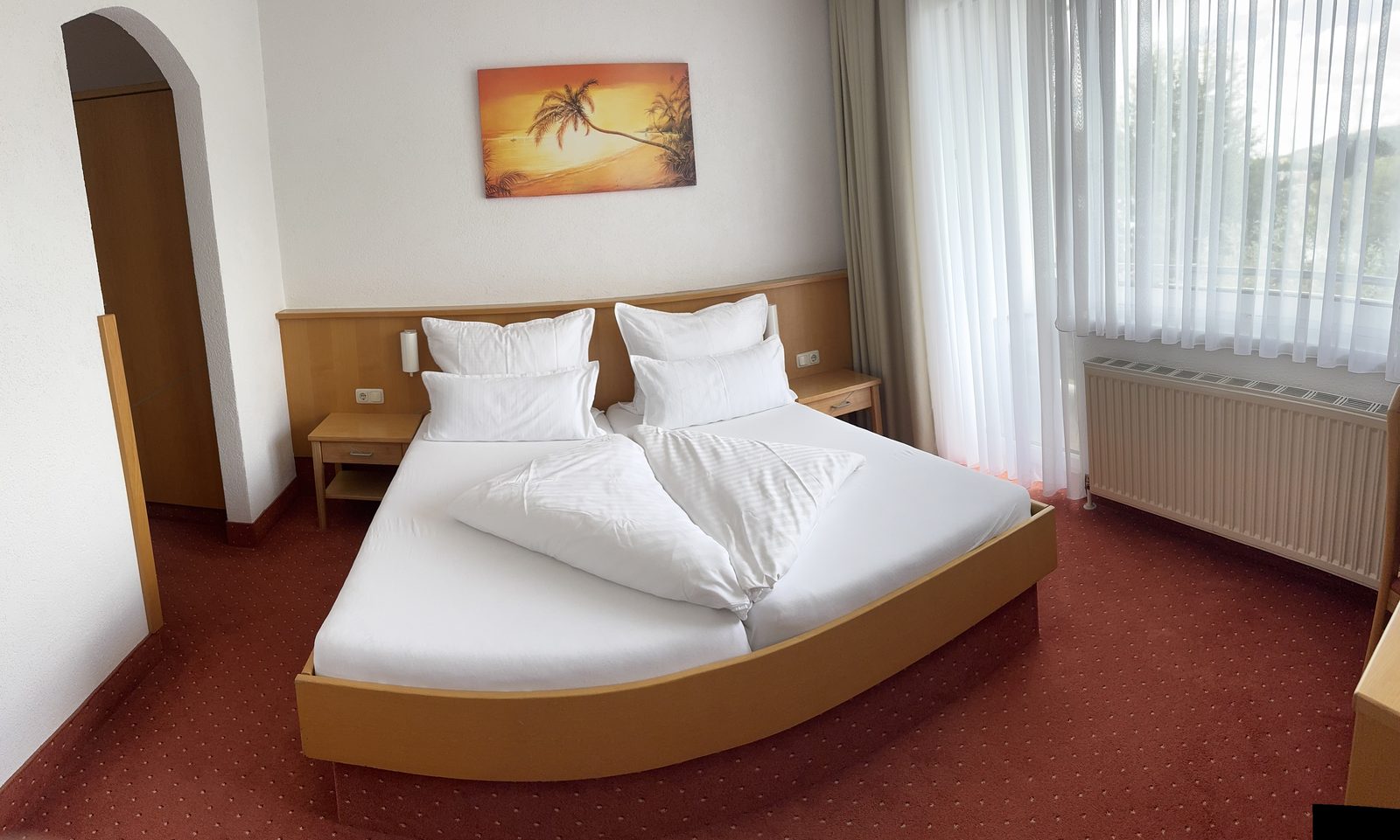 Bedroom of Suite Typ A with double bed